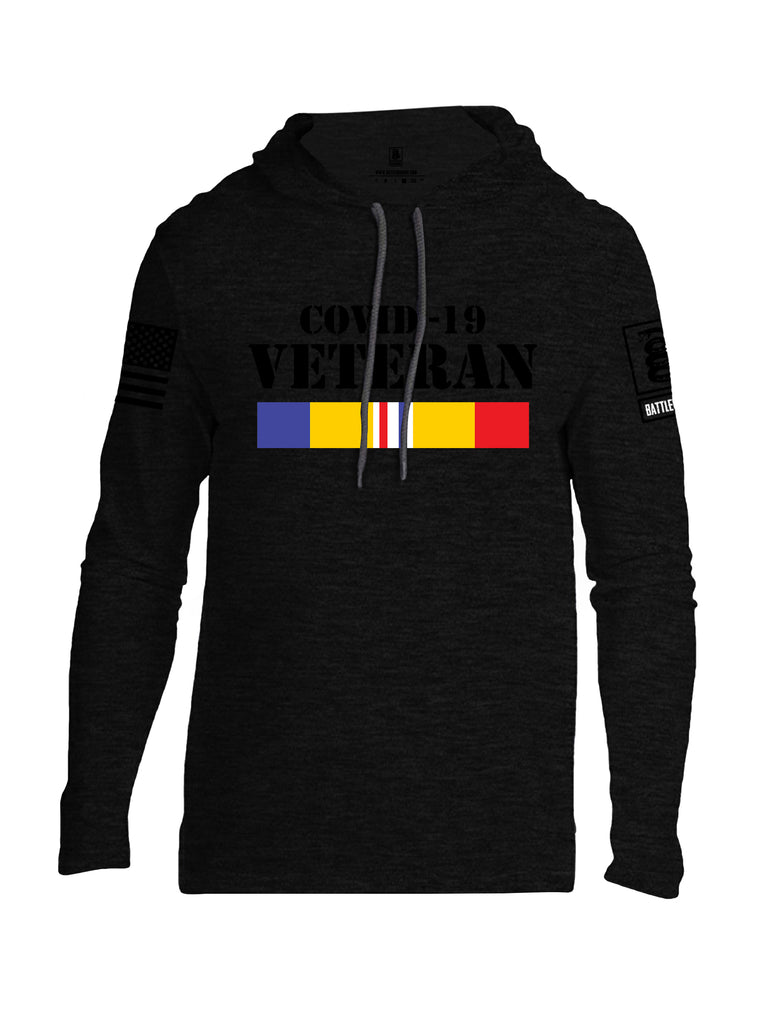 Battleraddle Covid 19 Veteran {sleeve_color} Sleeves Men Cotton Thin Cotton Lightweight Hoodie