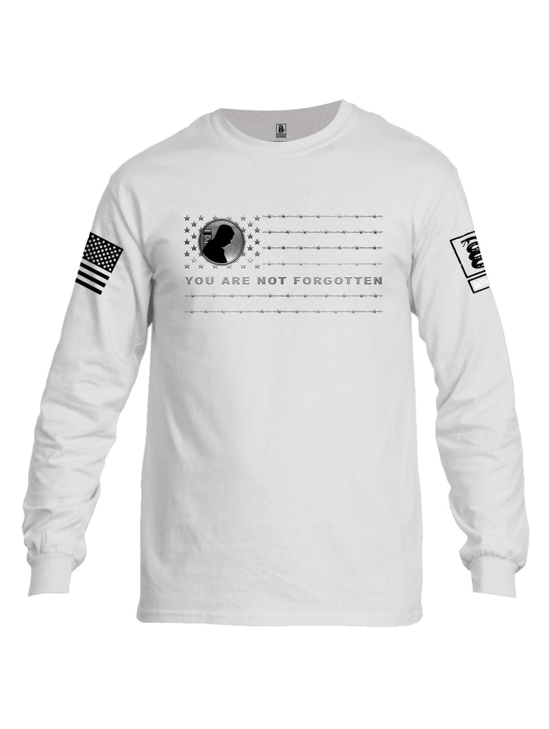 Battleraddle You Are Not Forgotten {sleeve_color} Sleeves Men Cotton Crew Neck Long Sleeve T Shirt