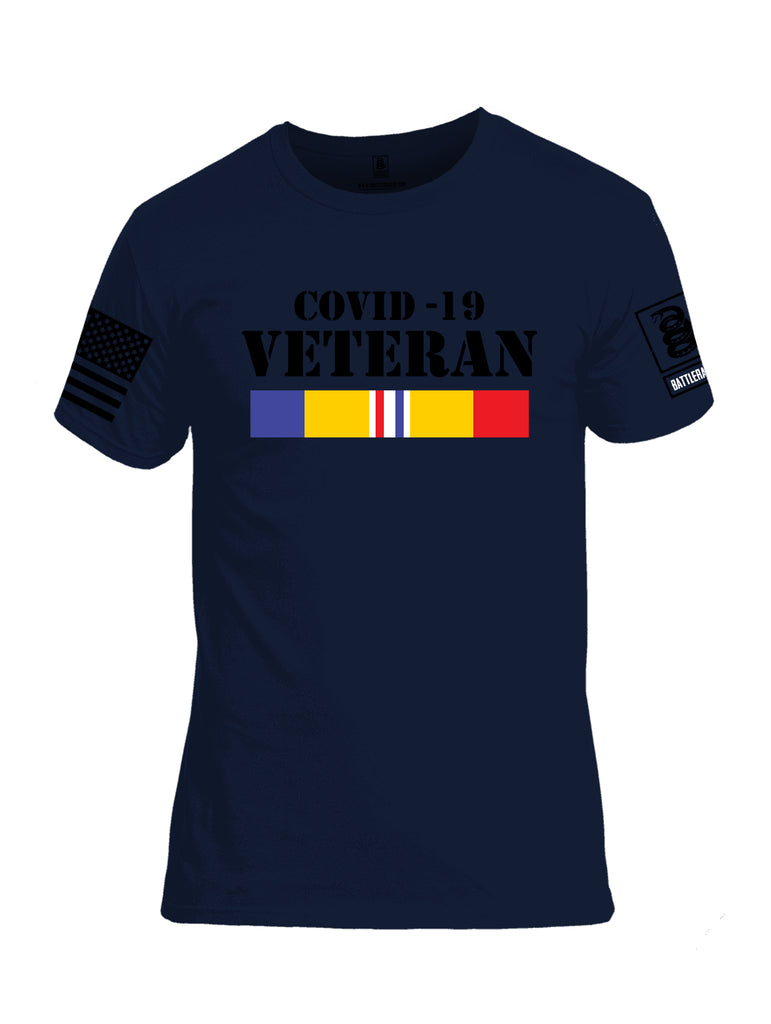 Battleraddle Covid 19 Veteran {sleeve_color} Sleeves Men Cotton Crew Neck T-Shirt