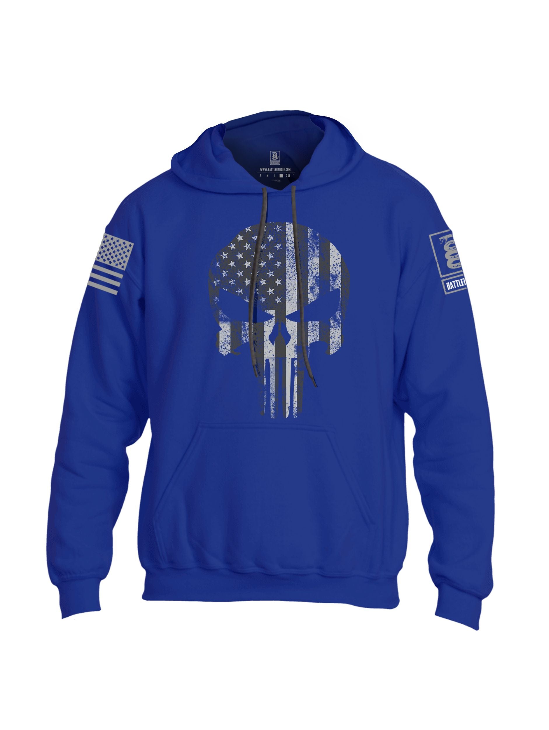 Thin Blue Line Punisher Hoodie Thin Blue Line Punisher Flag T
