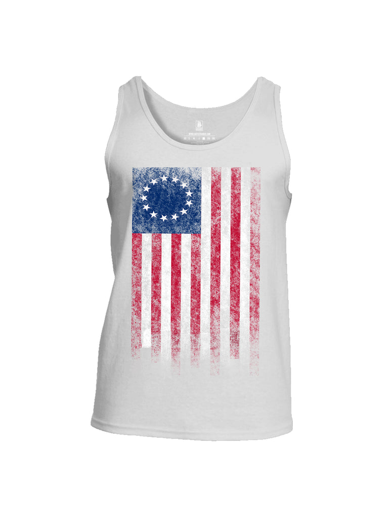 Battleraddle Thirteen Colonies Flag Men Cotton Cotton Tank Top