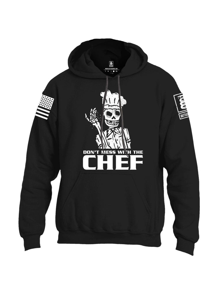 Battleraddle Dont Mess With The Chef White Sleeves Uni Cotton Blended Hoodie With Pockets