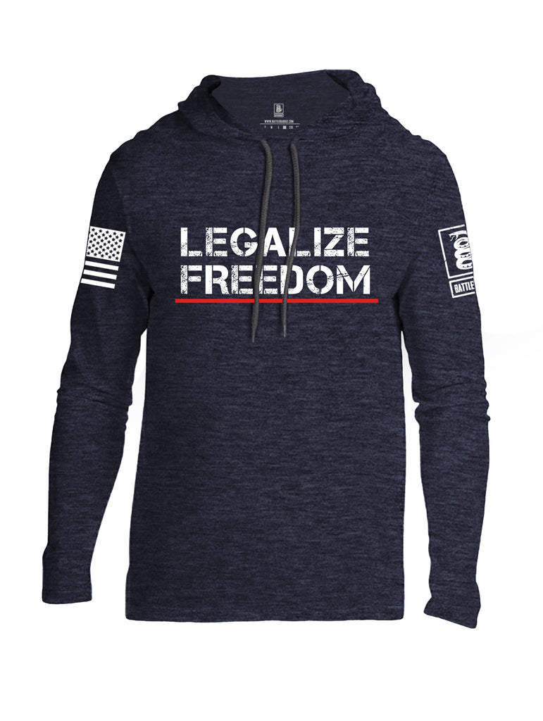 Battleraddle Legalize Freedom Men Cotton Thin Cotton Lightweight Hoodie