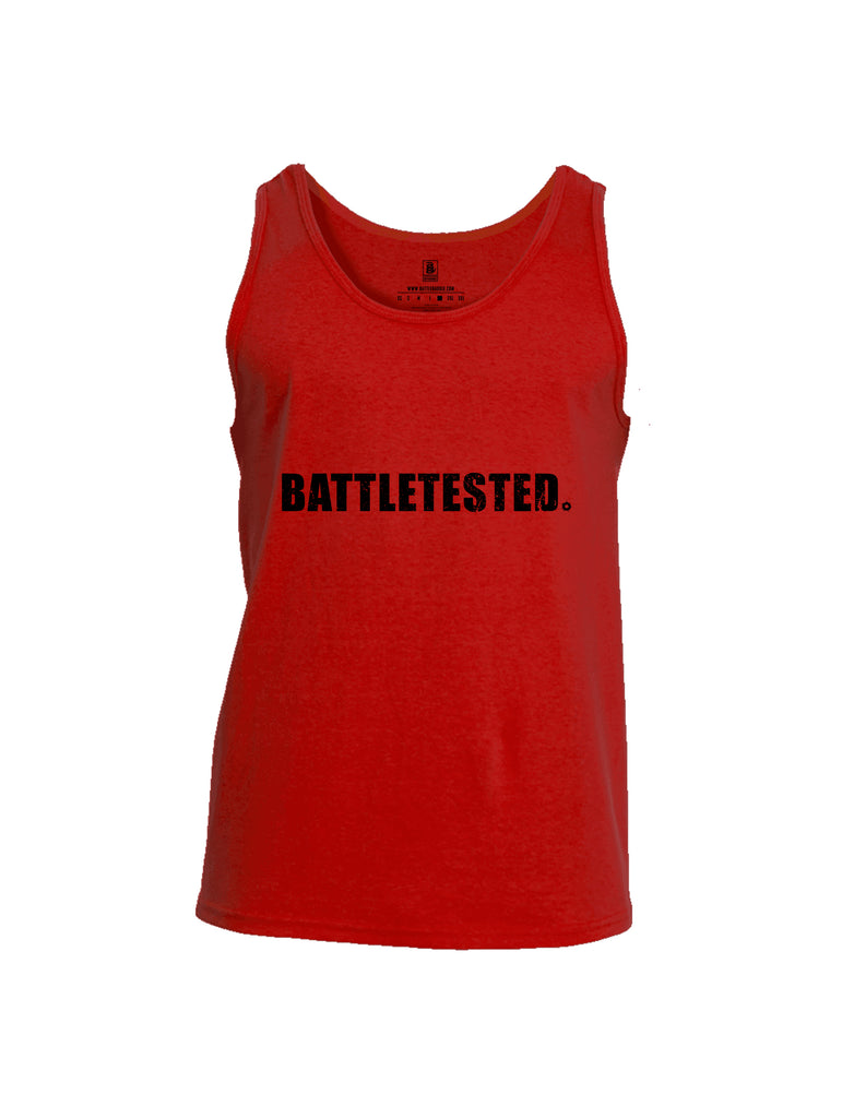 Battleraddle Battletested Black {sleeve_color} Sleeves Men Cotton Cotton Tank Top