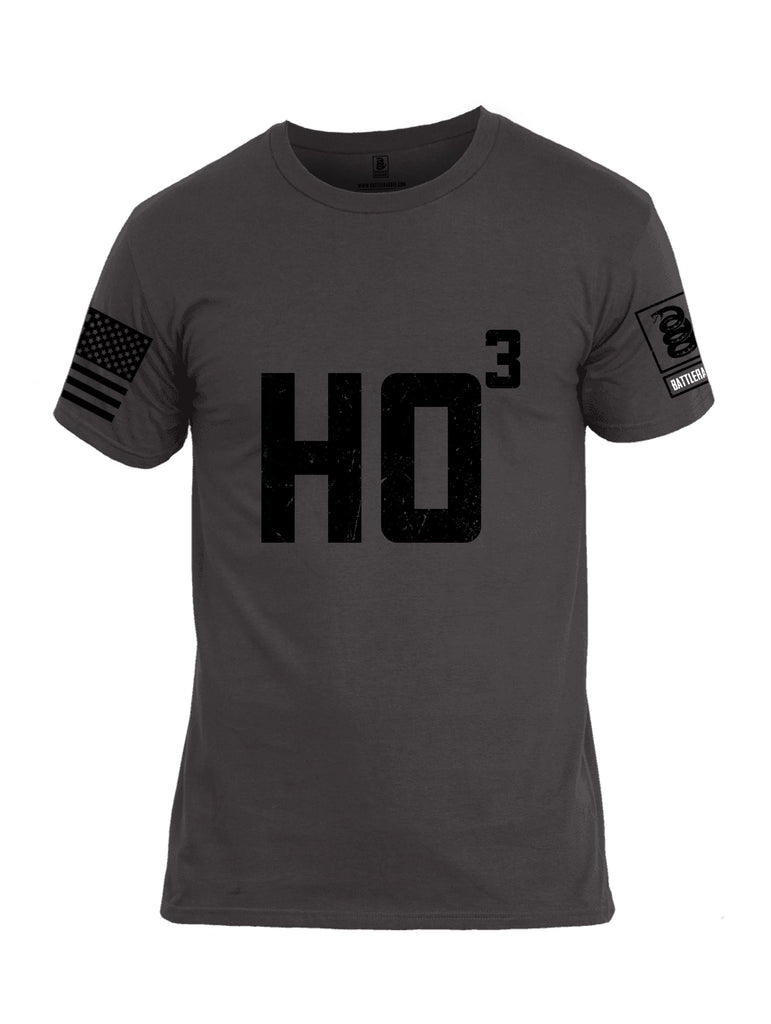 Battleraddle Ho Black Sleeves Men Cotton Crew Neck T-Shirt