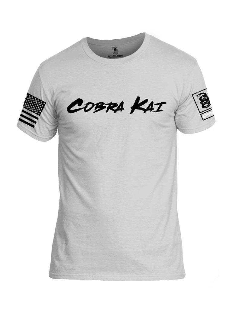 Battleraddle Cobra Kai Black Black Sleeves Men Cotton Crew Neck T-Shirt