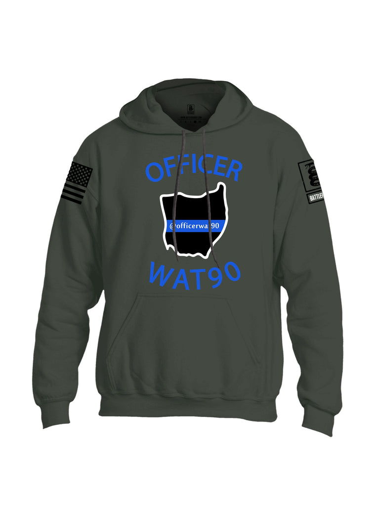 Battleraddle Officer Wat90 {sleeve_color} Sleeves Uni Cotton Blended Hoodie With Pockets