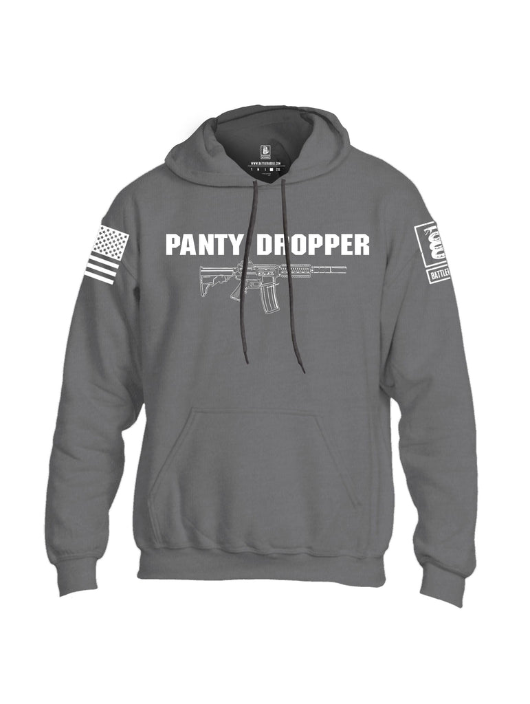 Battleraddle Panty Dropper White Sleeves Uni Cotton Blended Hoodie With Pockets