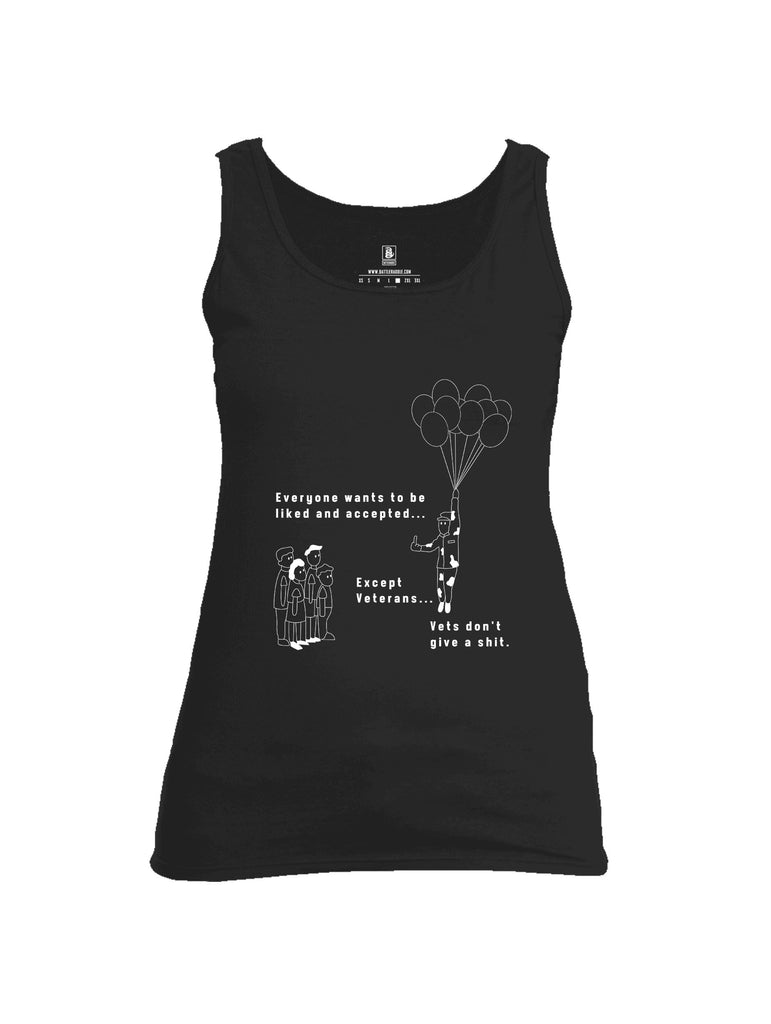 Battleraddle Everyone Wants To Be Liked And Accepted White Sleeves Women Cotton Cotton Tank Top