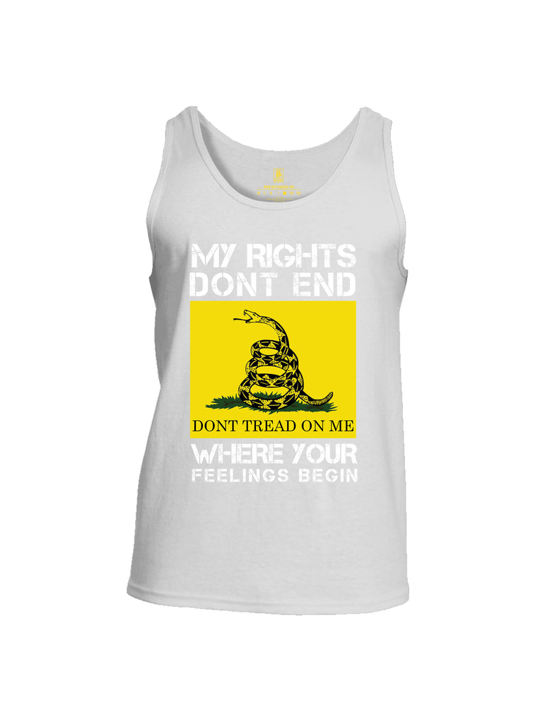 Battleraddle My Rights Dont End Where Your Feelings Begin {sleeve_color} Sleeves Men Cotton Cotton Tank Top