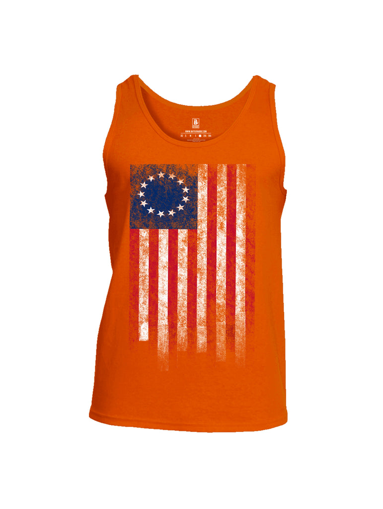 Battleraddle Thirteen Colonies Flag Men Cotton Cotton Tank Top