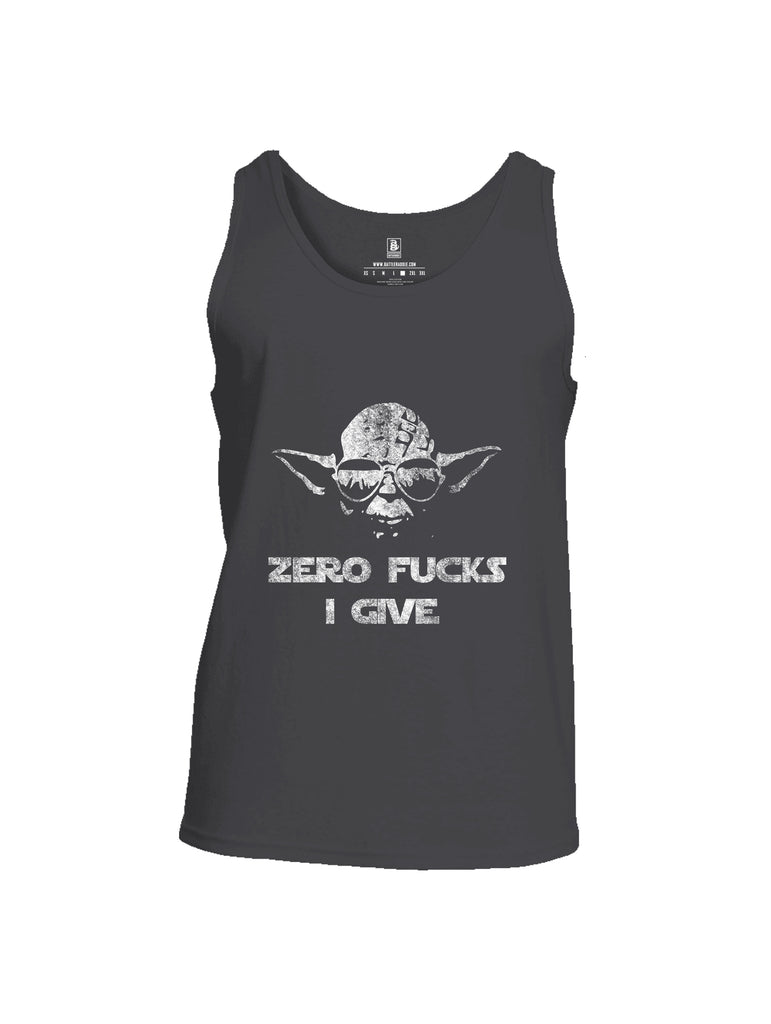 Battleraddle Zero Fucks I Give  Men Cotton Cotton Tank Top