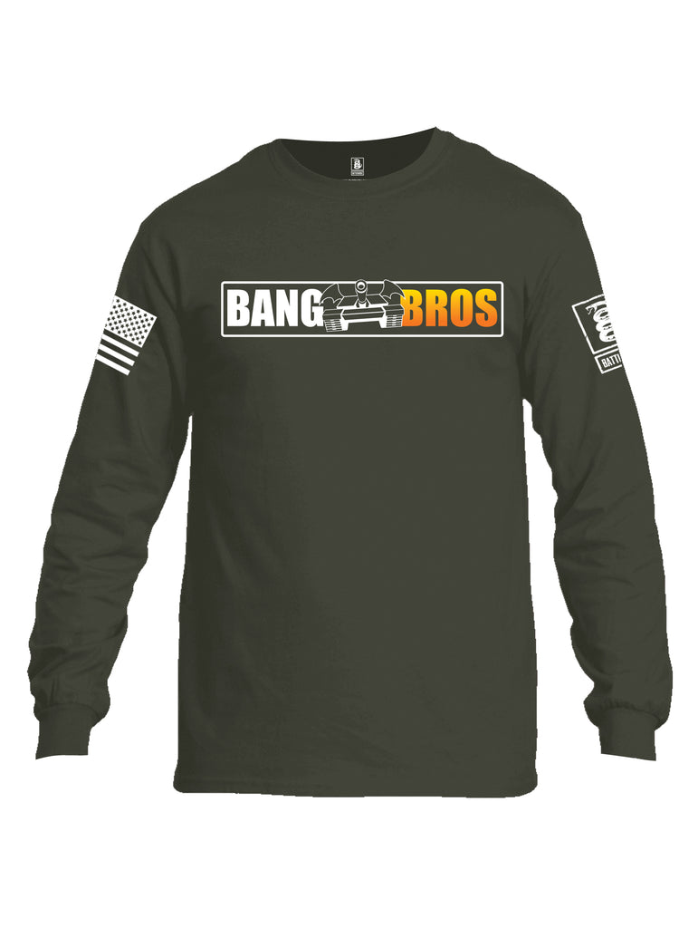 Battleraddle Bang Bros Tank Men Cotton Crew Neck Long Sleeve T Shirt
