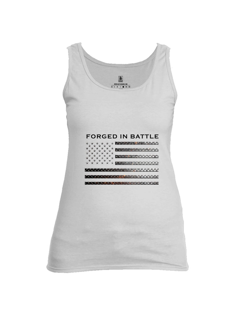Battleraddle Forged In Battle  Black Sleeves Women Cotton Cotton Tank Top