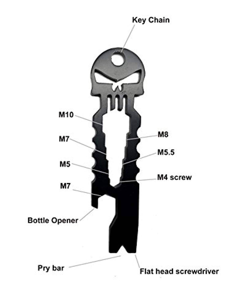 Battleraddle Stainless Steel Multi Function Screwdriver Bottle Opener Keychain shirt|custom|veterans|DSI
