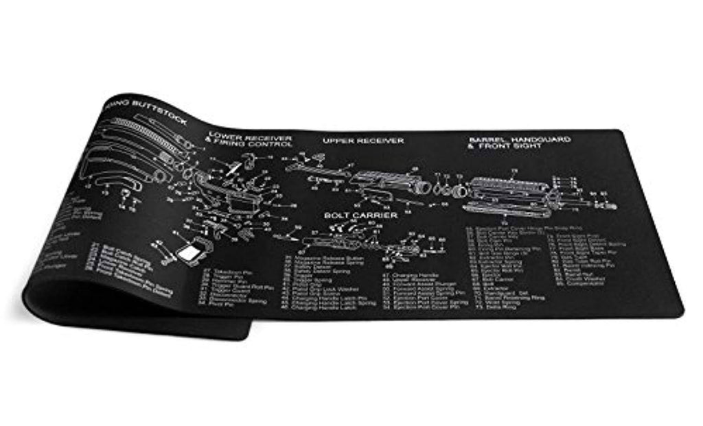 Battleraddle Tactical 12-Inch X 36-Inch Long Gun Cleaning Mat with AR15 Imprint shirt|custom|veterans|DSI