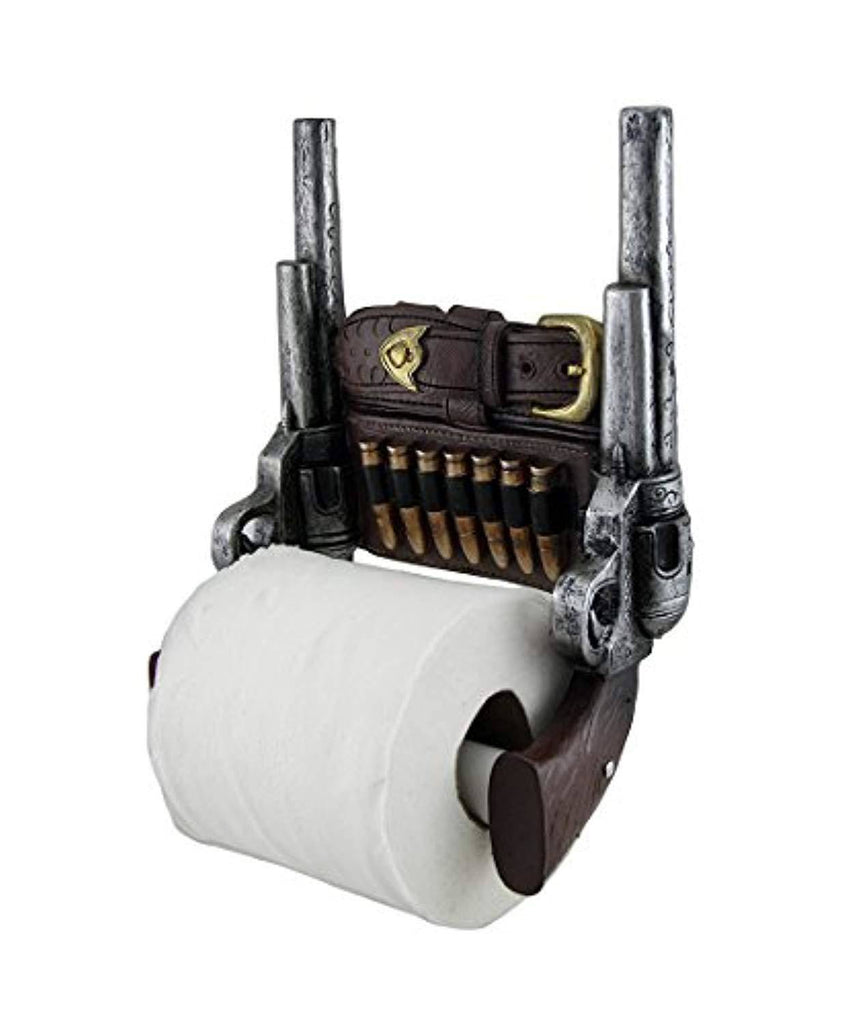 Battleraddle Wild West Six Shooter Double Pistols Toilet Paper Holder Decor shirt|custom|veterans|DSI