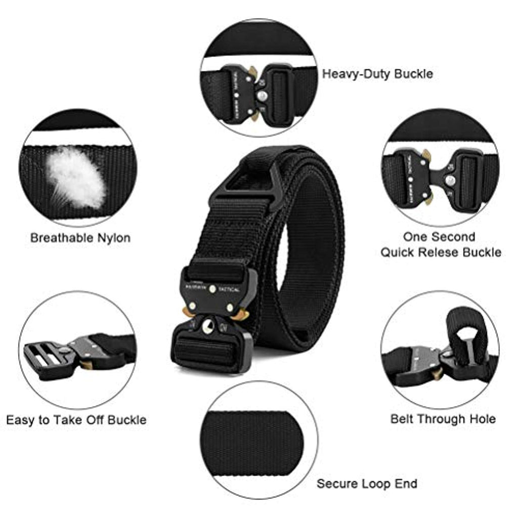 Battleraddle Military Belt with Quick Release Metal Buckle