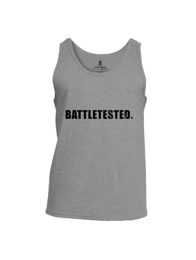 Battleraddle Battletested Black {sleeve_color} Sleeves Men Cotton Cotton Tank Top