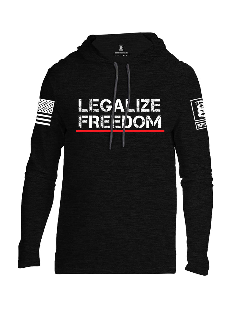 Battleraddle Legalize Freedom Men Cotton Thin Cotton Lightweight Hoodie