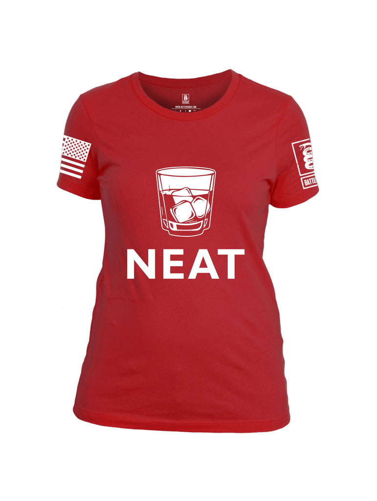 Battleraddle Neat White Sleeves Women Cotton Crew Neck T-Shirt