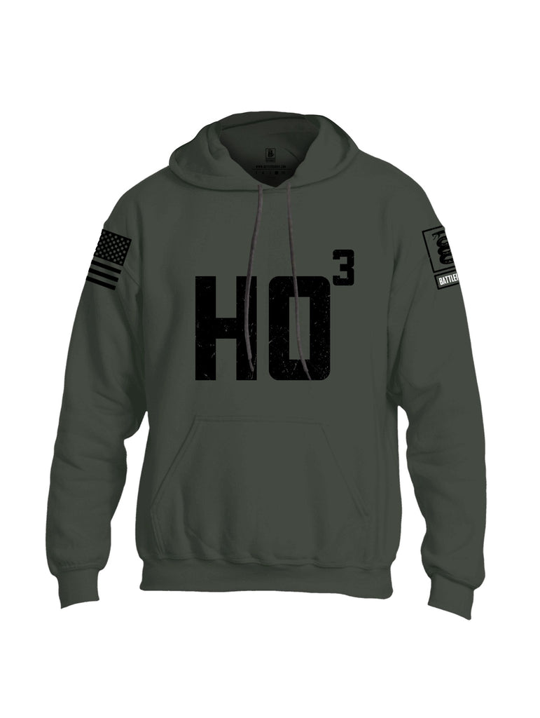 Battleraddle Ho Black Sleeves Uni Cotton Blended Hoodie With Pockets