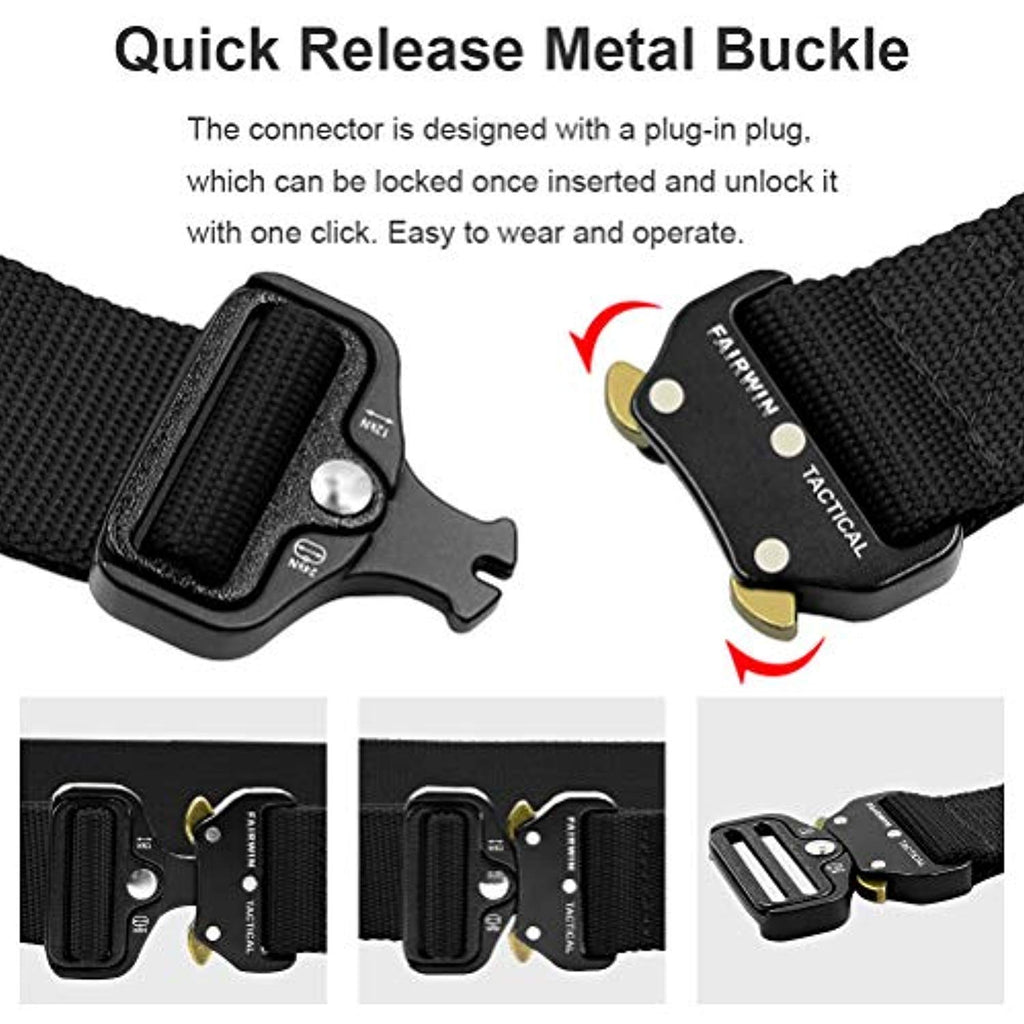 Battleraddle Military Belt with Quick Release Metal Buckle