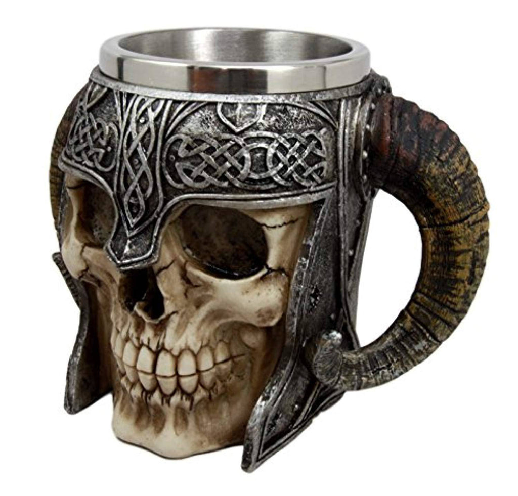 Battleraddle Warriors Skull Coffee Cup Mug 13oz shirt|custom|veterans|DSI