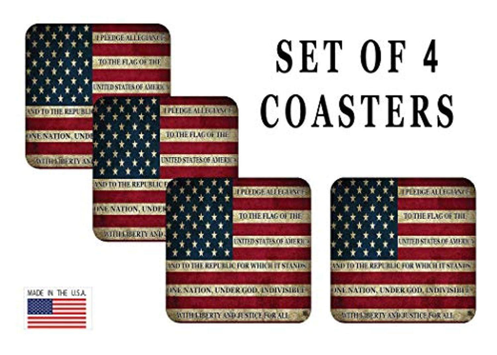 Battleraddle USA Flag Coaster Set of 4 shirt|custom|veterans|DSI