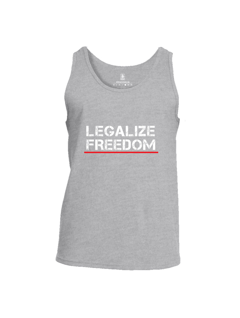 Battleraddle Legalize Freedom Men Cotton Cotton Tank Top