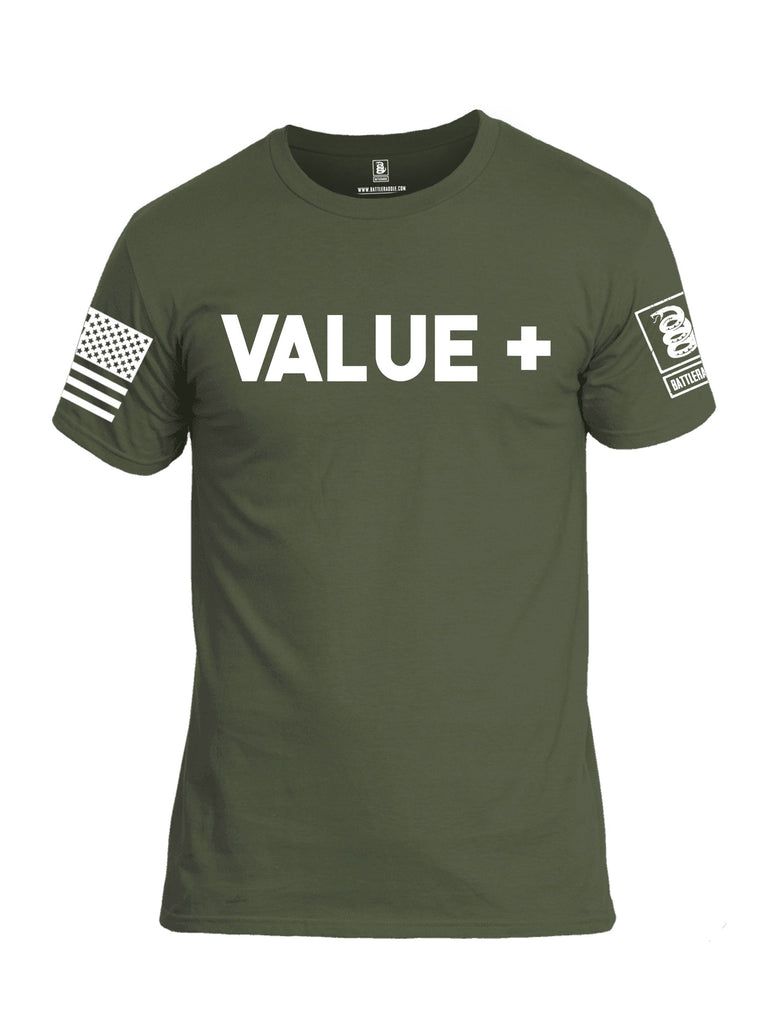 Battleraddle Value Add White Sleeves Men Cotton Crew Neck T-Shirt