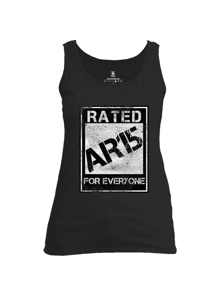 Battleraddle Rated Ar15 For Everyone  Women Cotton Cotton Tank Top