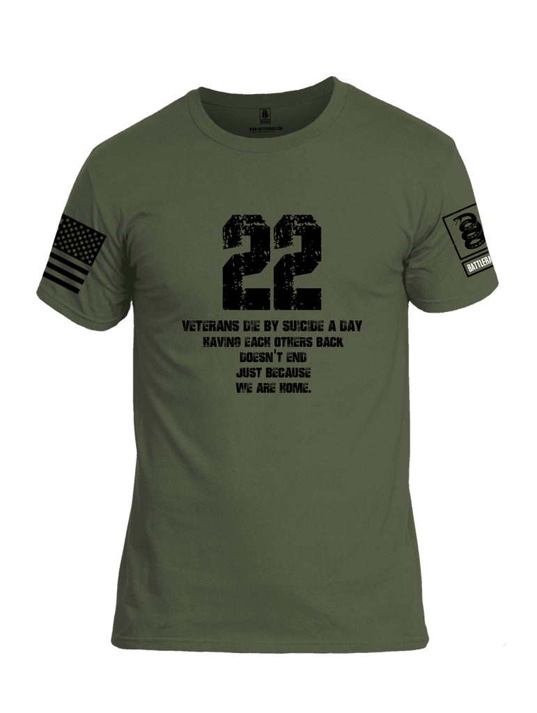 Battleraddle 22 A Day Black {sleeve_color} Sleeves Men Cotton Crew Neck T-Shirt