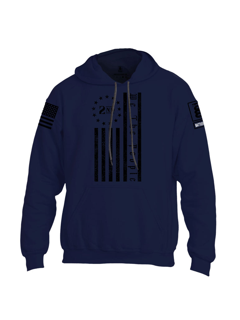 Battleraddle 2Nd We The People Black Sleeves Uni Cotton Blended Hoodie With Pockets