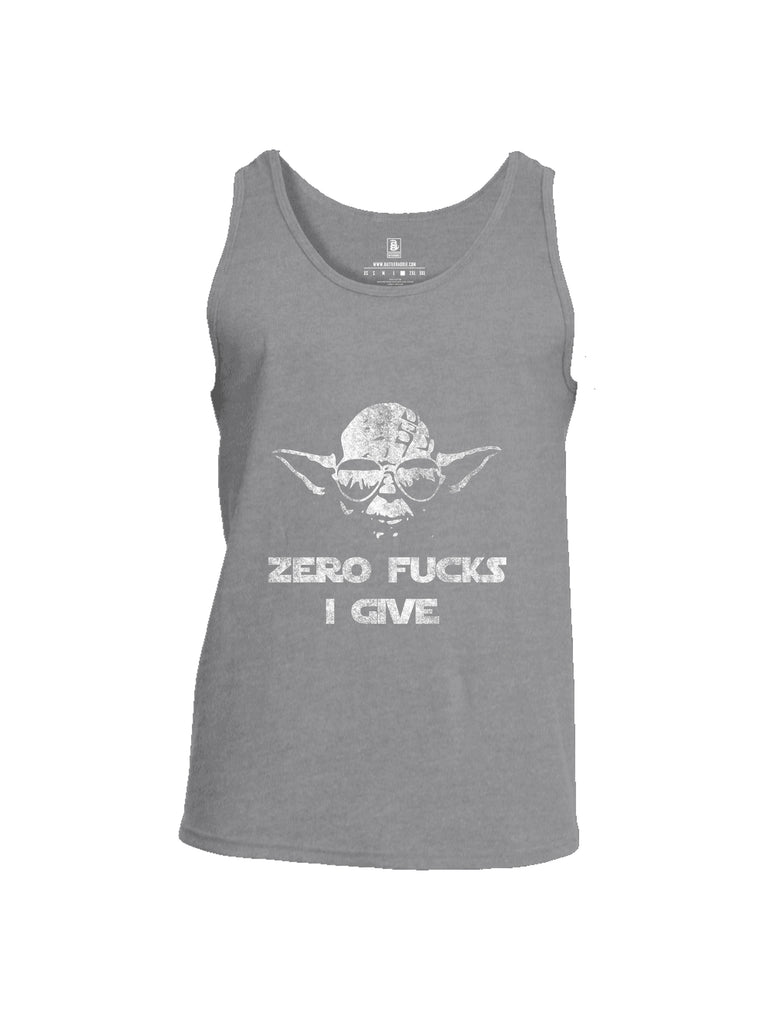 Battleraddle Zero Fucks I Give  Men Cotton Cotton Tank Top