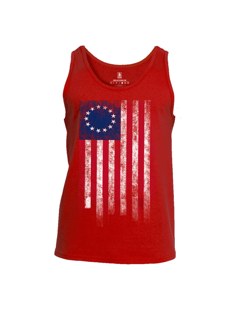 Battleraddle Thirteen Colonies Flag Men Cotton Cotton Tank Top