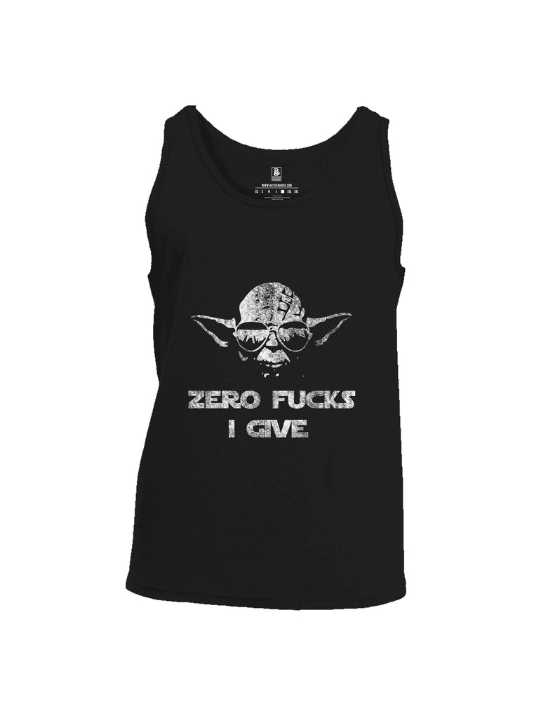 Battleraddle Zero Fucks I Give  Men Cotton Cotton Tank Top