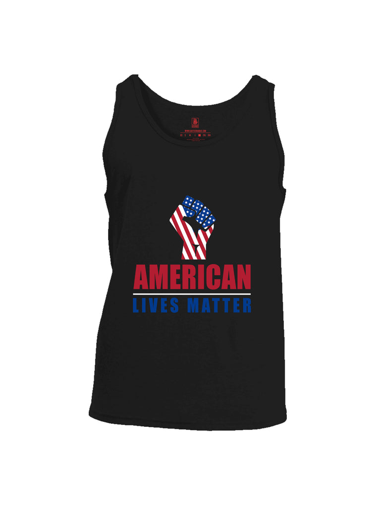 Battleraddle Fist American Lives Matter Men Cotton Cotton Tank Top