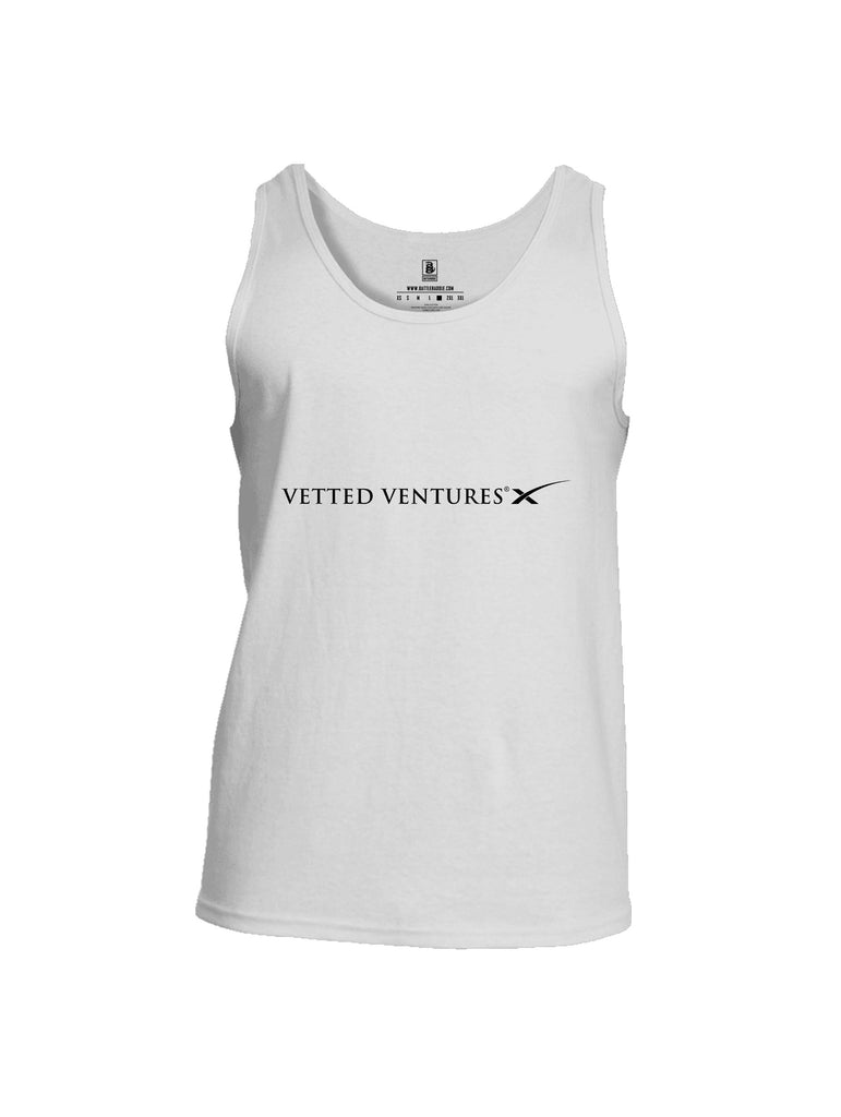 Battleraddle Vetted Ventures® X Black Sleeves Men Cotton Cotton Tank Top