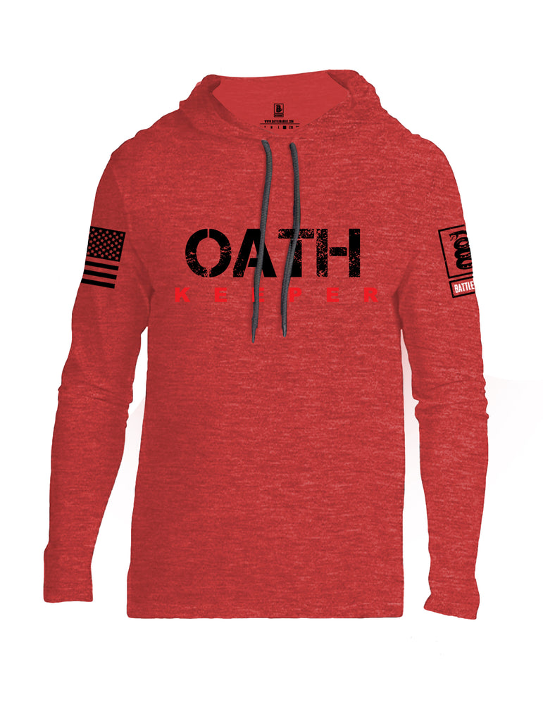 Battleraddle Oath Keeper Black {sleeve_color} Sleeves Men Cotton Thin Cotton Lightweight Hoodie