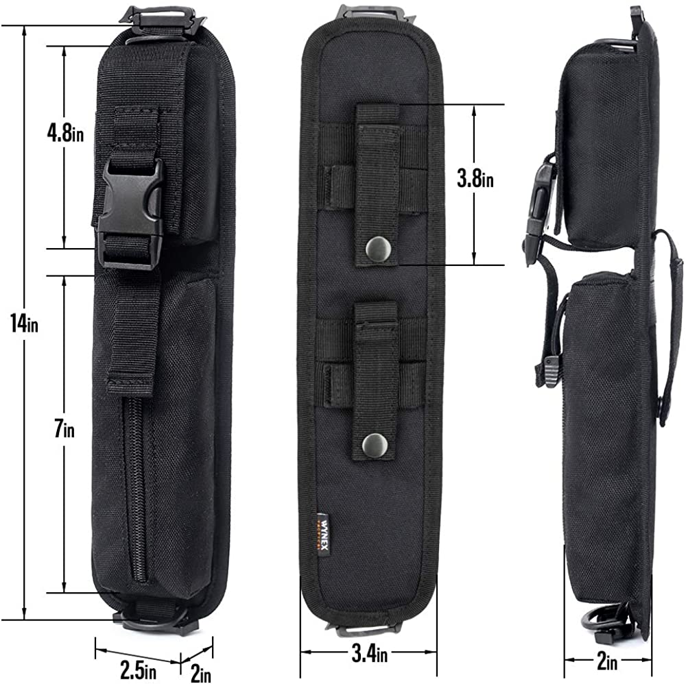 WYNEX Tactical Molle Accessory Pouch, Backpack Shoulder Strap Bag Shoulder