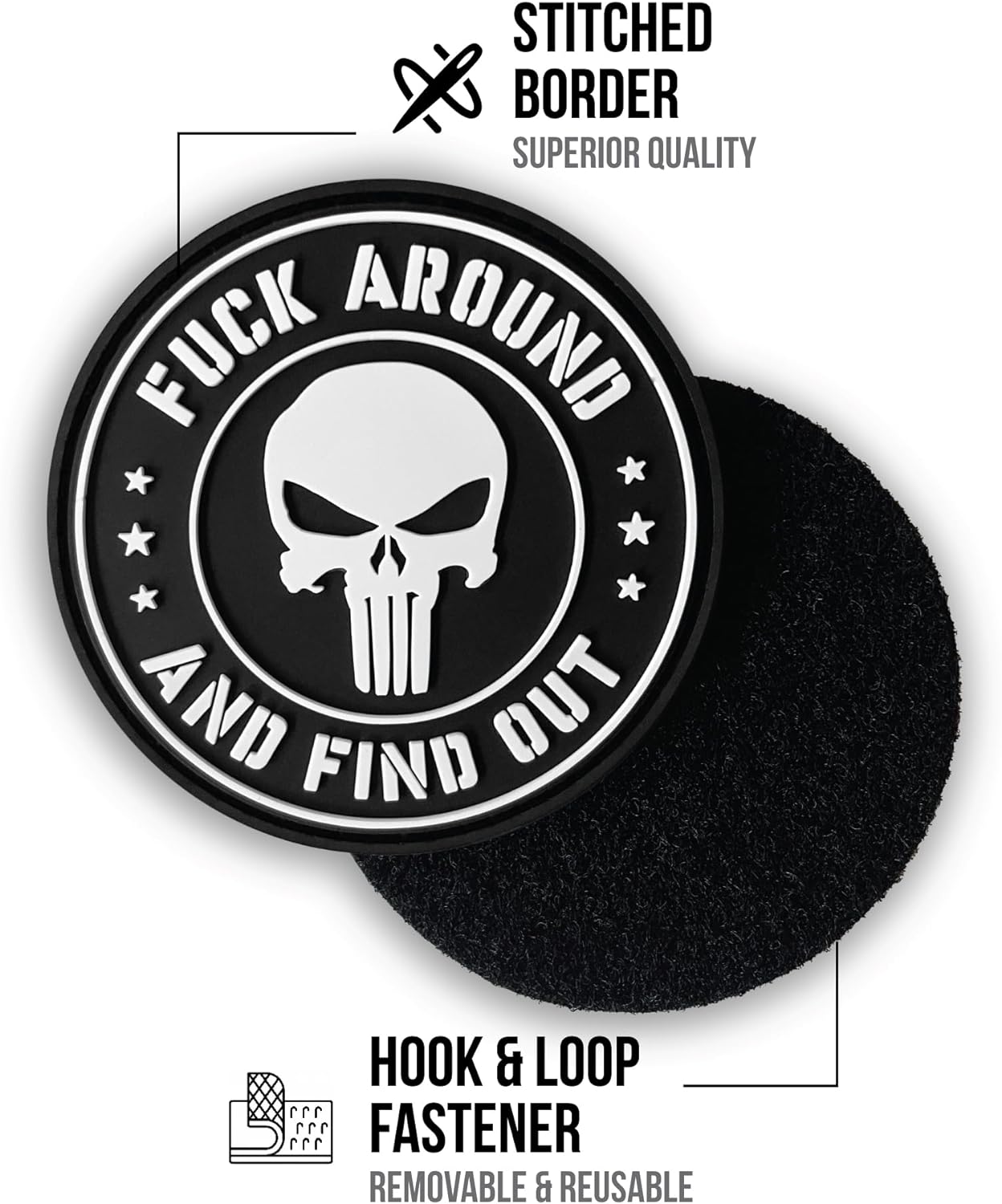 Battleraddle Punisher PVC Patch - Fuck Around and Find Out