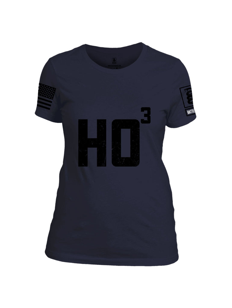 Battleraddle Ho Black Sleeves Women Cotton Crew Neck T-Shirt