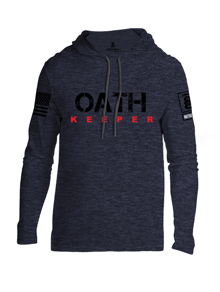 Battleraddle Oath Keeper Black {sleeve_color} Sleeves Men Cotton Thin Cotton Lightweight Hoodie