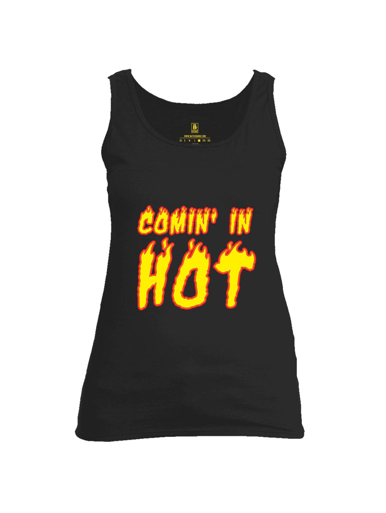 Battleraddle Comin In Hot Yellow Sleeves Women Cotton Cotton Tank Top