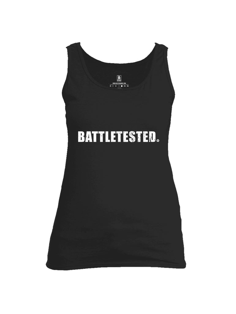 Battleraddle Battletested White {sleeve_color} Sleeves Women Cotton Cotton Tank Top