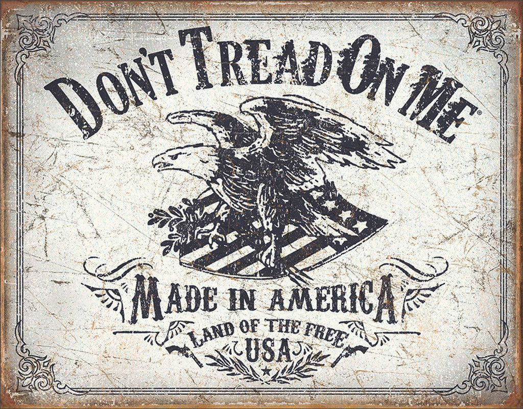 Dont Tread On Me Proud American Tin Sign Decor shirt|custom|veterans|DSI