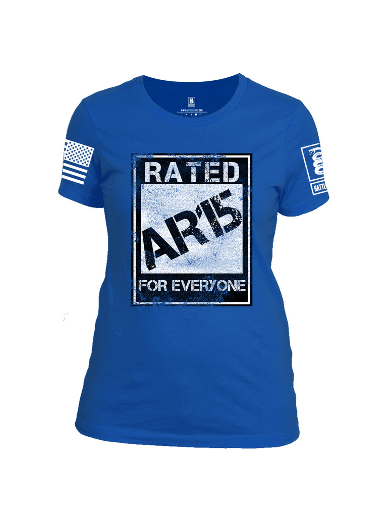 Battleraddle Rated Ar15 For Everyone  Women Cotton Crew Neck T-Shirt