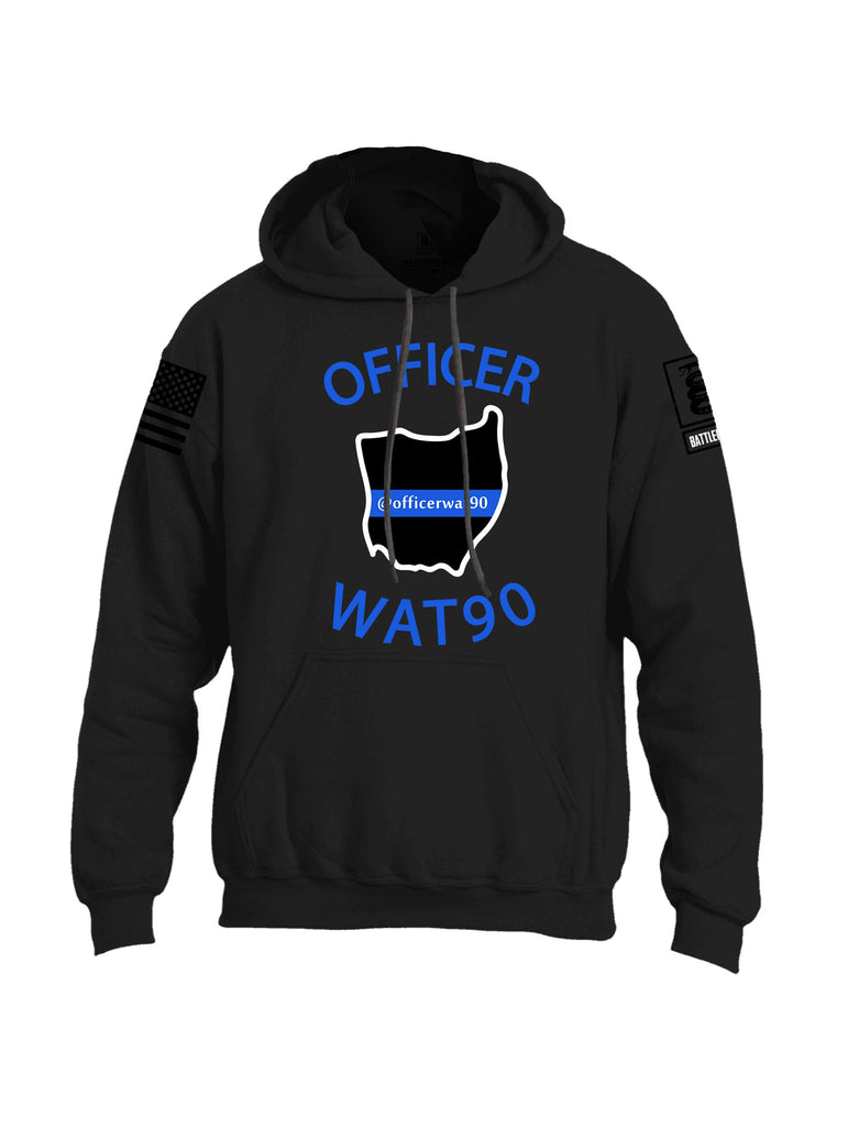 Battleraddle Officer Wat90 {sleeve_color} Sleeves Uni Cotton Blended Hoodie With Pockets