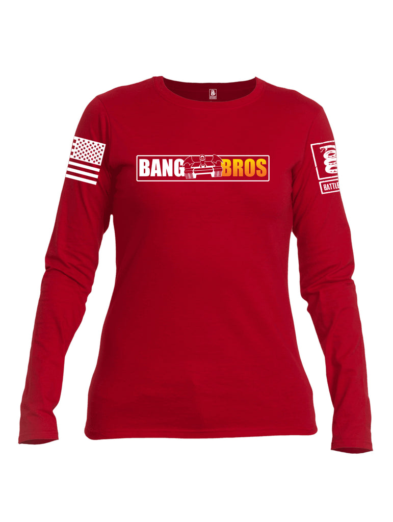 Battleraddle Bang Bros Tank Women Cotton Crew Neck Long Sleeve T Shirt